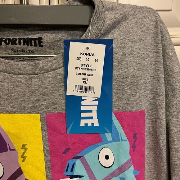 FORTNITE LLAMA XL T-SHIRT GRAY SUPPLY OR LOOT LLAMA EXTRA LARGE VIDEO GAME - Picture 2 of 8